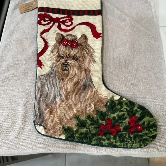 Yorkie Dog Christmas Stocking Claws Collection new - Picture 2 of 5